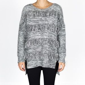 Small Express sweater with fringe detail